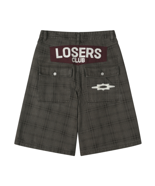 LOSERS CLUB(ルーザーズクラブ)の「チェックパターンウォッシュドバミューダコットンパンツカーキ(その他パンツ・メンズ・その他・0/1/2/3/4)」の3枚目の写真