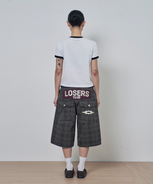 LOSERS CLUB(ルーザーズクラブ)の「チェックパターンウォッシュドバミューダコットンパンツカーキ(その他パンツ・メンズ・その他・0/1/2/3/4)」の6枚目の写真
