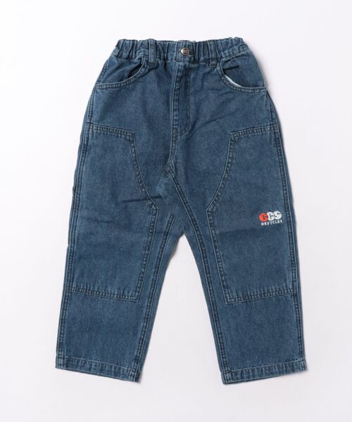 GROOVY COLORS(グルービーカラーズ)の「8oz Denim SNOOPY Work Pants(デニムパンツ・キッズ・ネイビー/ブルー・125cm/115cm)」の4枚目の写真