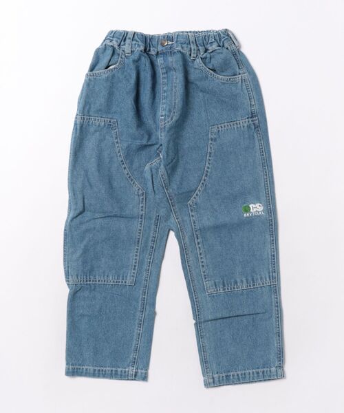 GROOVY COLORS(グルービーカラーズ)の「8oz Denim SNOOPY Work Pants(デニムパンツ・キッズ・ネイビー/ブルー・125cm/115cm)」の7枚目の写真