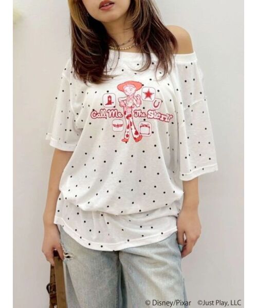 EVRIS(エヴリス)の「【TOY STORY5】ワンショルダーBIG Tシャツ(Tシャツ/カットソー・レディース・グレー/その他1・FREE)」の15枚目の写真