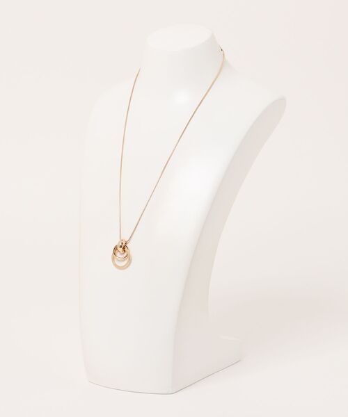 VIBGYOR(ヴィブジョー)の「ゴールドネックレス&ピアスセット/両耳用/レディース(T3)(ピアス(両耳用)・レディース・ゴールド・FREE)」の4枚目の写真