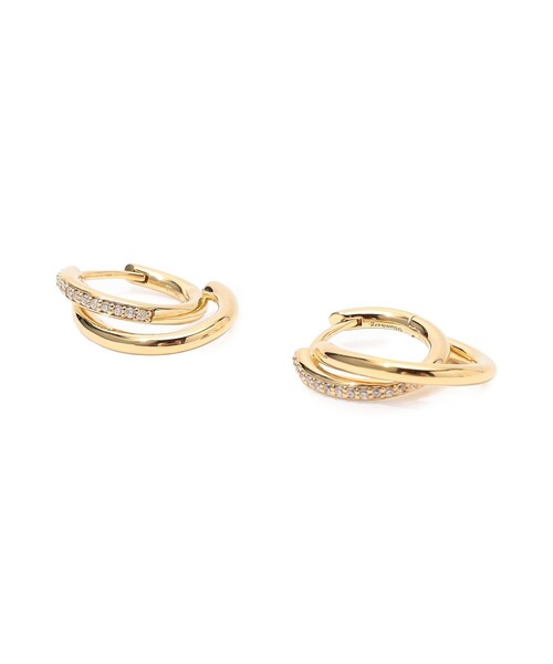 AU750ピアス　両耳用 Otiumberg. Small Pave Spiralis ピアス（ピアス（両耳用