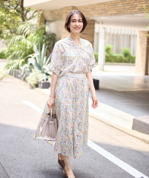 KATHARINE ROSS(キャサリンロス)の「【日本製】 LIBERTY FABRIC フレアスカート(スカート・レディース・フューシャピンク/グリーン/オフホワイト/ピンク/ブルー/パープル・FREE)」の15枚目の写真