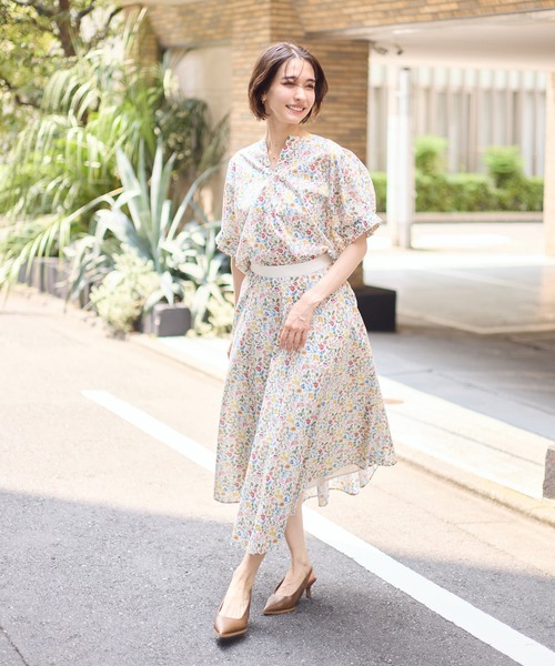 KATHARINE ROSS(キャサリンロス)の「【日本製】 LIBERTY FABRIC フレアスカート(スカート・レディース・フューシャピンク/グリーン/オフホワイト/ピンク/ブルー/パープル・FREE)」の16枚目の写真