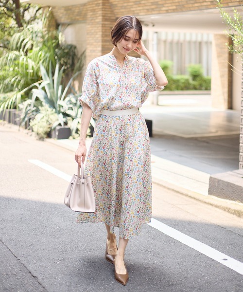 KATHARINE ROSS(キャサリンロス)の「【日本製】 LIBERTY FABRIC フレアスカート(スカート・レディース・フューシャピンク/グリーン/オフホワイト/ピンク/ブルー/パープル・FREE)」の17枚目の写真