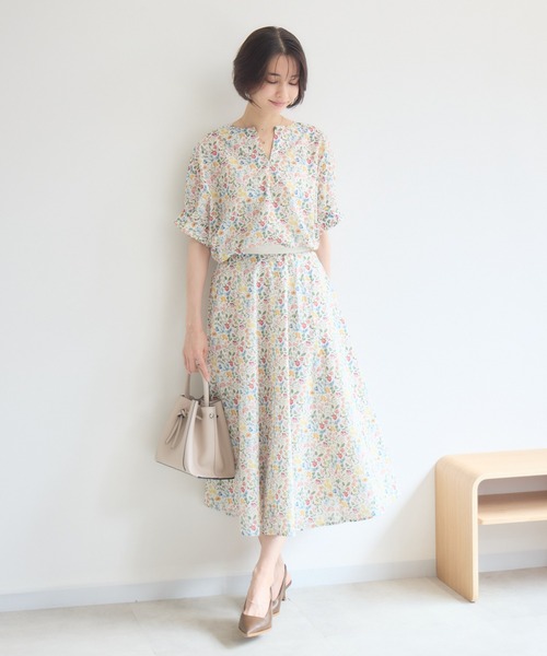 KATHARINE ROSS(キャサリンロス)の「【日本製】 LIBERTY FABRIC フレアスカート(スカート・レディース・フューシャピンク/グリーン/オフホワイト/ピンク/ブルー/パープル・FREE)」の21枚目の写真