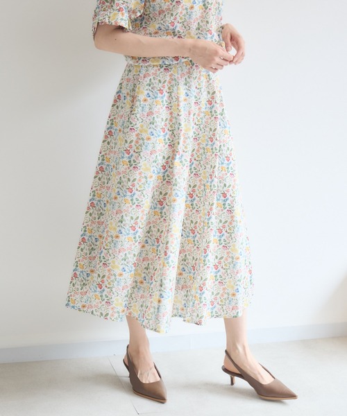 KATHARINE ROSS(キャサリンロス)の「【日本製】 LIBERTY FABRIC フレアスカート(スカート・レディース・フューシャピンク/グリーン/オフホワイト/ピンク/ブルー/パープル・FREE)」の19枚目の写真