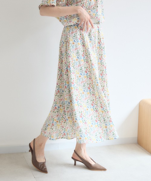 KATHARINE ROSS(キャサリンロス)の「【日本製】 LIBERTY FABRIC フレアスカート(スカート・レディース・フューシャピンク/グリーン/オフホワイト/ピンク/ブルー/パープル・FREE)」の20枚目の写真