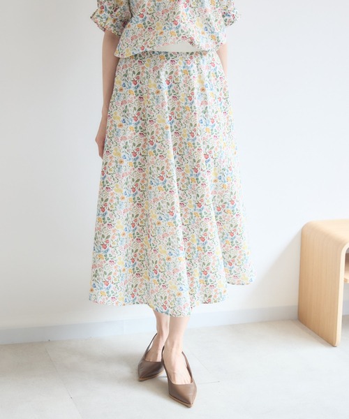 KATHARINE ROSS(キャサリンロス)の「【日本製】 LIBERTY FABRIC フレアスカート(スカート・レディース・フューシャピンク/グリーン/オフホワイト/ピンク/ブルー/パープル・FREE)」の18枚目の写真