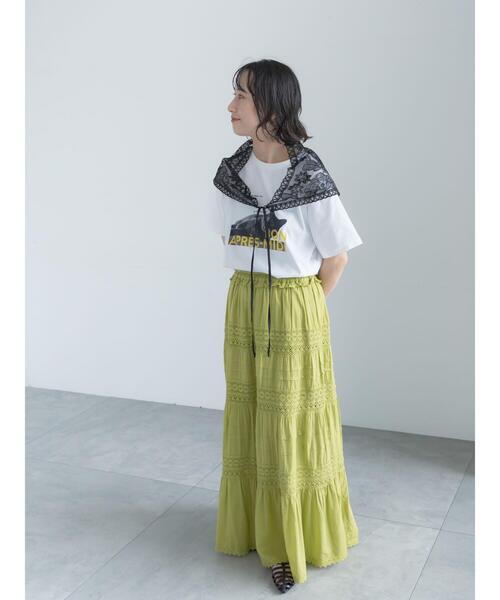 Te chichi(テチチ)の「アニマルフォトプリントTシャツ(Tシャツ/カットソー・レディース・ベージュ/ブラウン/チャコールグレー/オフホワイト・F)」の9枚目の写真