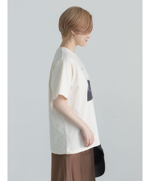 Te chichi(テチチ)の「アニマルフォトプリントTシャツ(Tシャツ/カットソー・レディース・ベージュ/ブラウン/チャコールグレー/オフホワイト・F)」の15枚目の写真