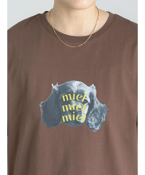 Te chichi(テチチ)の「アニマルフォトプリントTシャツ(Tシャツ/カットソー・レディース・ベージュ/ブラウン/チャコールグレー/オフホワイト・F)」の21枚目の写真