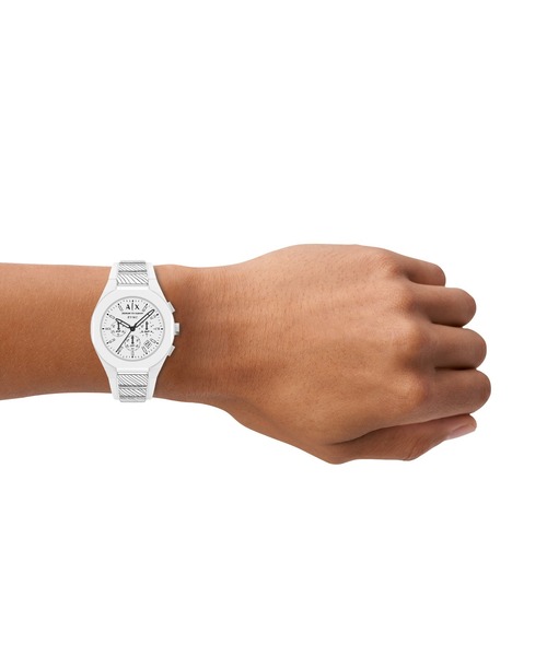 ARMANI EXCHANGE（アルマーニエクスチェンジ）の「アルマーニ・エクスチェンジ 腕時計 メンズ アナログ シリコン AX4175（アナログ腕時計・メンズ・ホワイト・FREE）」の2枚目の写真