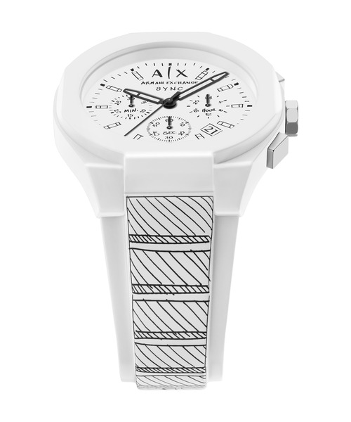 ARMANI EXCHANGE（アルマーニエクスチェンジ）の「アルマーニ・エクスチェンジ 腕時計 メンズ アナログ シリコン AX4175（アナログ腕時計・メンズ・ホワイト・FREE）」の7枚目の写真