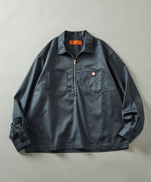 RED KAP(レッドキャップ)の「RED KAP/レッドキャップ 別注 ハーフジップ プルオーバー ロングスリーブシャツ(シャツ/ブラウス・メンズ・ブラック/チャコールグレー/レオパード/その他9/その他13・MEDIUM/LARGE)」の6枚目の写真