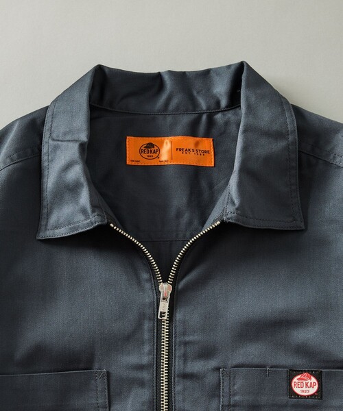 RED KAP(レッドキャップ)の「RED KAP/レッドキャップ 別注 ハーフジップ プルオーバー ロングスリーブシャツ(シャツ/ブラウス・メンズ・ブラック/チャコールグレー/レオパード/その他9/その他13・MEDIUM/LARGE)」の9枚目の写真
