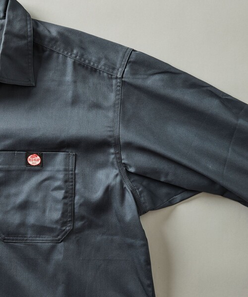 RED KAP(レッドキャップ)の「RED KAP/レッドキャップ 別注 ハーフジップ プルオーバー ロングスリーブシャツ(シャツ/ブラウス・メンズ・ブラック/チャコールグレー/レオパード/その他9/その他13・MEDIUM/LARGE)」の10枚目の写真
