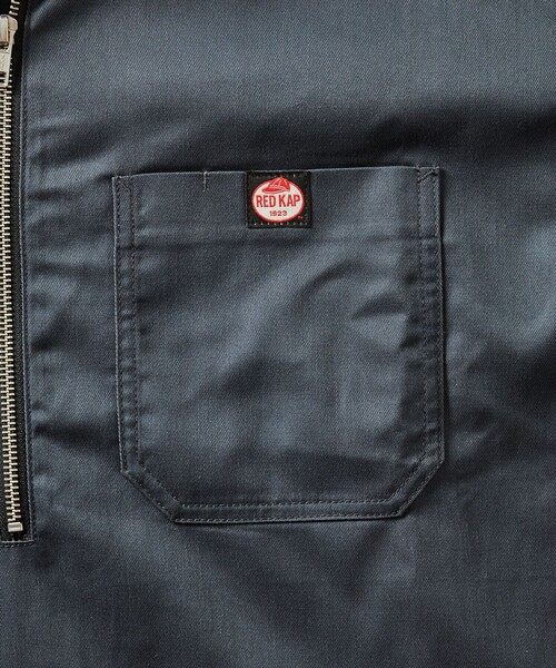 RED KAP(レッドキャップ)の「RED KAP/レッドキャップ 別注 ハーフジップ プルオーバー ロングスリーブシャツ(シャツ/ブラウス・メンズ・ブラック/チャコールグレー/レオパード/その他9/その他13・MEDIUM/LARGE)」の11枚目の写真