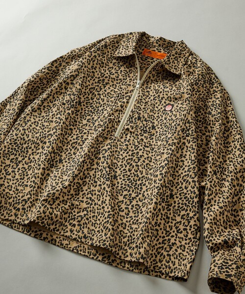 RED KAP(レッドキャップ)の「RED KAP/レッドキャップ 別注 ハーフジップ プルオーバー ロングスリーブシャツ(シャツ/ブラウス・メンズ・ブラック/チャコールグレー/レオパード/その他9/その他13・MEDIUM/LARGE)」の3枚目の写真