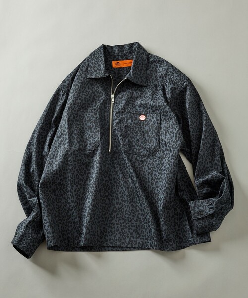 RED KAP(レッドキャップ)の「RED KAP/レッドキャップ 別注 ハーフジップ プルオーバー ロングスリーブシャツ(シャツ/ブラウス・メンズ・ブラック/チャコールグレー/レオパード/その他9/その他13・MEDIUM/LARGE)」の4枚目の写真