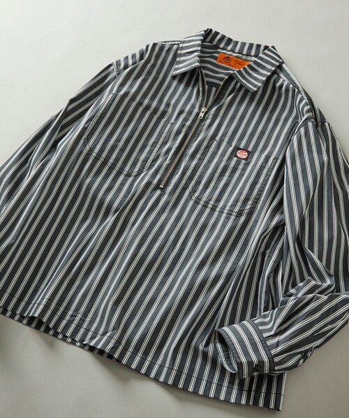 RED KAP(レッドキャップ)の「RED KAP/レッドキャップ 別注 ハーフジップ プルオーバー ロングスリーブシャツ(シャツ/ブラウス・メンズ・ブラック/チャコールグレー/レオパード/その他9/その他13・MEDIUM/LARGE)」の5枚目の写真