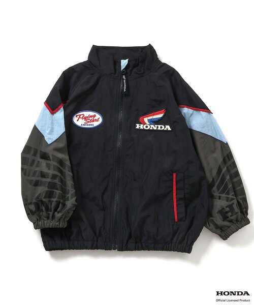 BREEZE(ブリーズ)の「【リンク】Honda シャカシャカレーシングジャケット(ナイロンジャケット・キッズ・レインボー/ブラック・120/100/140)」の6枚目の写真