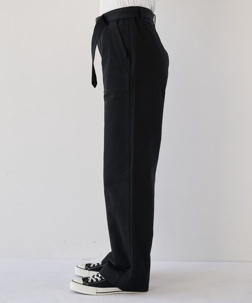 PUBLIC TOKYO（パブリックトウキョウ）の「【ZOZO限定26AW先行予約】ベルテッドチノベイカーパンツ（その他パンツ・メンズ・ベージュ/ブラック・1/2）」の18枚目の写真