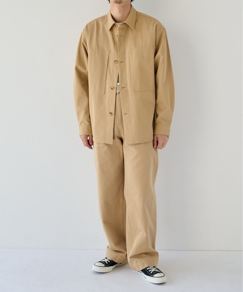 PUBLIC TOKYO（パブリックトウキョウ）の「【ZOZO限定26AW先行予約】ベルテッドチノベイカーパンツ（その他パンツ・メンズ・ベージュ/ブラック・1/2）」の4枚目の写真