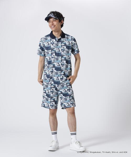 Jack Bunny!!（ジャックバニー）の「【Jack Bunny!!】【ドラえもん】ストレッチミニリップ 総柄ショートパンツ（その他パンツ・メンズ・ネイビー/オレンジ・X-LARGE/XX-LARGE/MEDIUM/LARGE）」の3枚目の写真