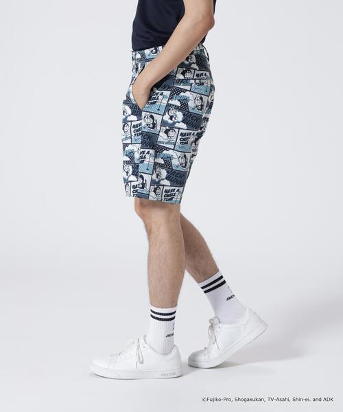 Jack Bunny!!（ジャックバニー）の「【Jack Bunny!!】【ドラえもん】ストレッチミニリップ 総柄ショートパンツ（その他パンツ・メンズ・ネイビー/オレンジ・X-LARGE/XX-LARGE/MEDIUM/LARGE）」の6枚目の写真