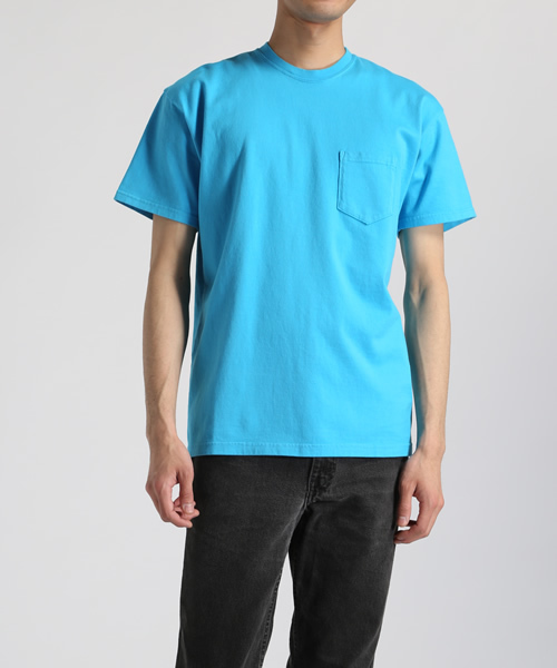 SOPHNET.（ソフネット）の「OVER DYE CREW NECK POCKET TEE（Tシャツ/カットソー・メンズ・ホワイト/ブラック/グレー/カーキ/ネイビー/サックスブルー/チャコールグレー/ピンク/グリーン・SMALL/MEDIUM/X-LARGE/LARGE）」の8枚目の写真