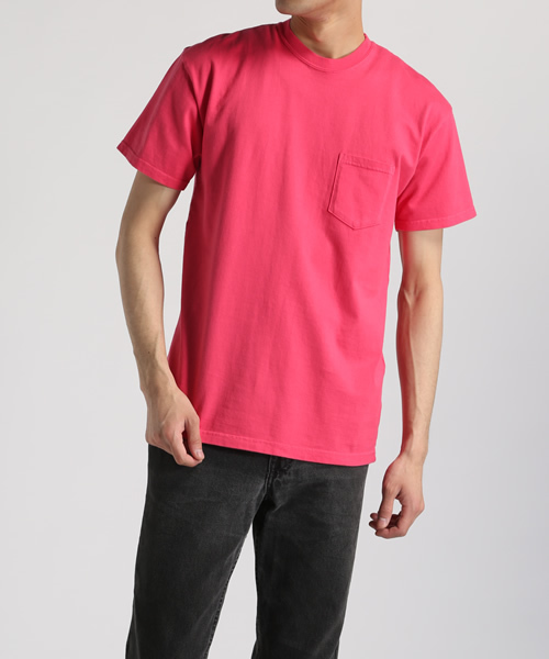 SOPHNET.（ソフネット）の「OVER DYE CREW NECK POCKET TEE（Tシャツ/カットソー・メンズ・ホワイト/ブラック/グレー/カーキ/ネイビー/サックスブルー/チャコールグレー/ピンク/グリーン・SMALL/MEDIUM/X-LARGE/LARGE）」の9枚目の写真