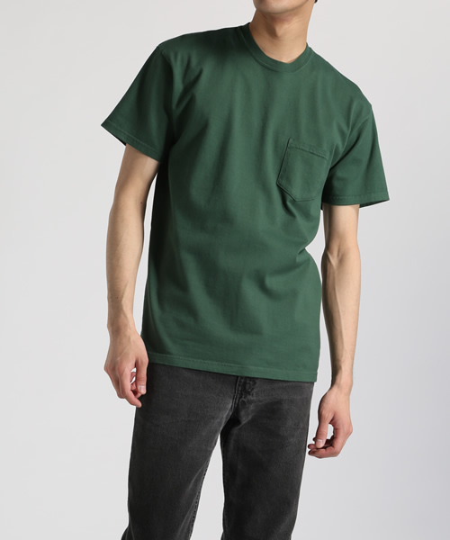 SOPHNET.（ソフネット）の「OVER DYE CREW NECK POCKET TEE（Tシャツ/カットソー・メンズ・ホワイト/ブラック/グレー/カーキ/ネイビー/サックスブルー/チャコールグレー/ピンク/グリーン・SMALL/MEDIUM/X-LARGE/LARGE）」の6枚目の写真