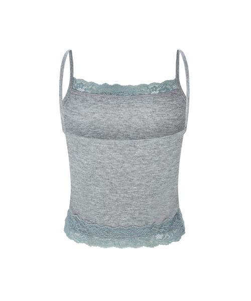 PLEASENOFOLLOW(プリーズノーフォロー)の「Alice Lace Sleeveless Top (Melange Grey)(Tシャツ/カットソー・レディース・その他・FREE)」の3枚目の写真