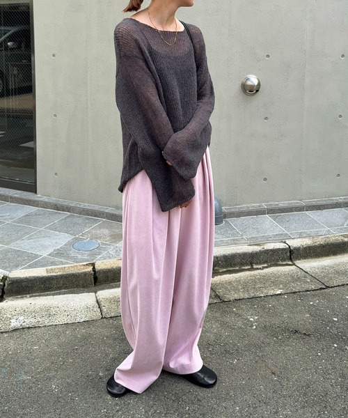 meilmada（メイルマダ）の「コーデュロイタックパンツ（その他パンツ・レディース・ピンク/ブラウン・FREE）」の16枚目の写真