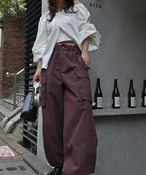 WILLFULLY(ウィルフリー)の「rib tank layered off shoulder tops(Tシャツ/カットソー・レディース・ヘザーグレー/アイボリー/ブラック・FREE)」の13枚目の写真