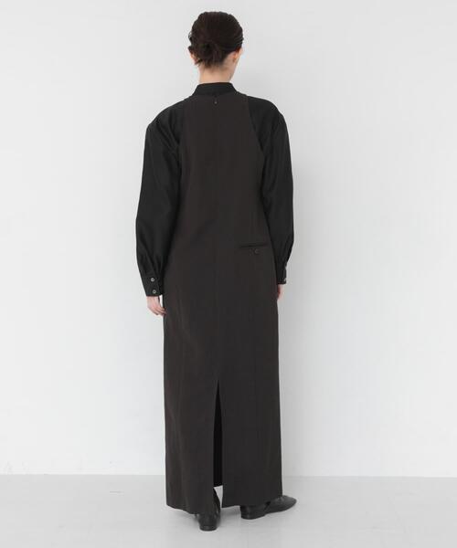 URBAN RESEARCH(アーバンリサーチ)の「new basic WOOL LINEN SILK ONE-PIECE(ワンピース・レディース・ブラウン・38/36)」の5枚目の写真