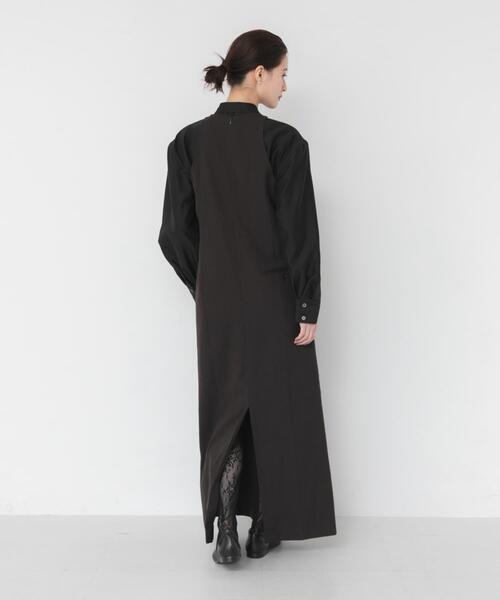 URBAN RESEARCH(アーバンリサーチ)の「new basic WOOL LINEN SILK ONE-PIECE(ワンピース・レディース・ブラウン・38/36)」の6枚目の写真