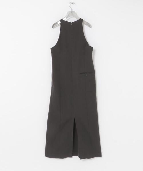 URBAN RESEARCH(アーバンリサーチ)の「new basic WOOL LINEN SILK ONE-PIECE(ワンピース・レディース・ブラウン・38/36)」の8枚目の写真