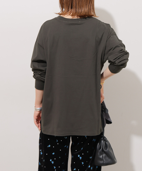 JOURNAL STANDARD relume(ジャーナルスタンダード レリューム)の「DURHAMロゴロングTシャツ(Tシャツ/カットソー・レディース・ホワイト/ブラック系その他・FREE)」の10枚目の写真