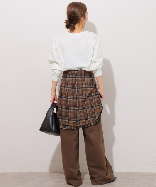 JOURNAL STANDARD relume(ジャーナルスタンダード レリューム)の「DURHAMロゴロングTシャツ(Tシャツ/カットソー・レディース・ホワイト/ブラック系その他・FREE)」の13枚目の写真
