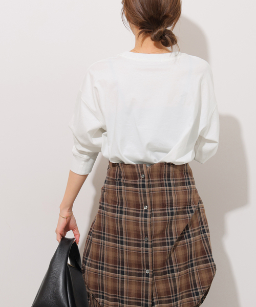 JOURNAL STANDARD relume(ジャーナルスタンダード レリューム)の「DURHAMロゴロングTシャツ(Tシャツ/カットソー・レディース・ホワイト/ブラック系その他・FREE)」の17枚目の写真