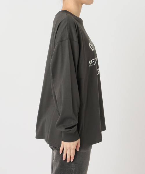 JOURNAL STANDARD relume(ジャーナルスタンダード レリューム)の「DURHAMロゴロングTシャツ(Tシャツ/カットソー・レディース・ホワイト/ブラック系その他・FREE)」の21枚目の写真