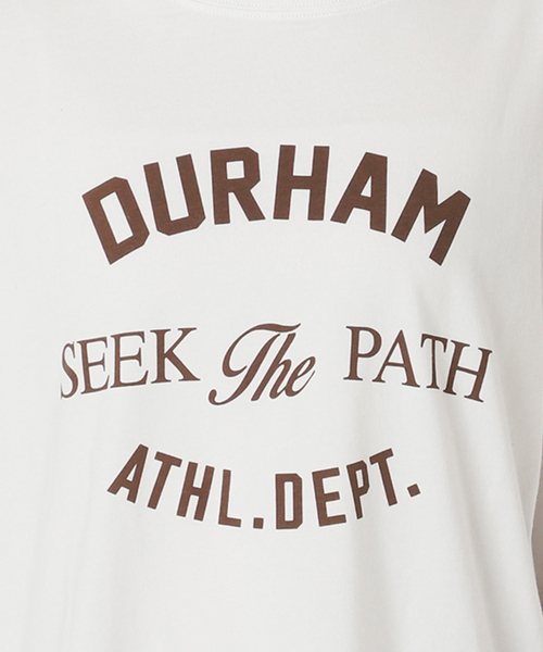 JOURNAL STANDARD relume(ジャーナルスタンダード レリューム)の「DURHAMロゴロングTシャツ(Tシャツ/カットソー・レディース・ホワイト/ブラック系その他・FREE)」の5枚目の写真