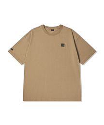 LIFE WORK（ライフワーク）の「共用) ミニ四角ワッペンウォッシング半袖Tシャツ（Tシャツ/カットソー）」