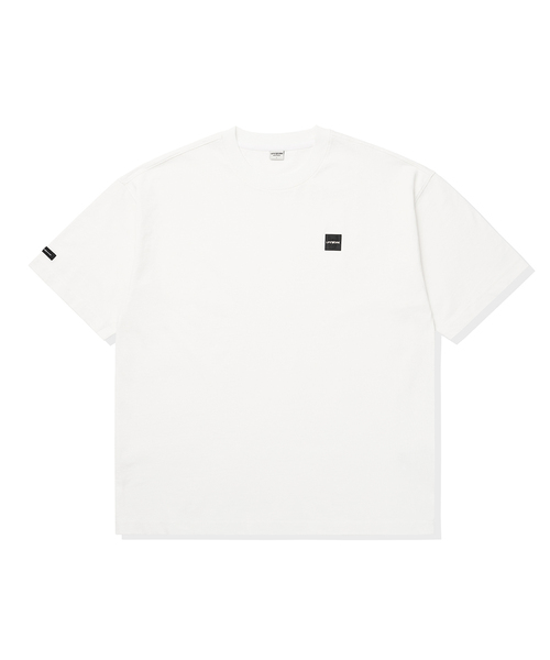 LIFE WORK(ライフワーク)の「共用) ミニ四角ワッペンウォッシング半袖Tシャツ(Tシャツ/カットソー・メンズ・チャコールグレー/ライトグレー/ダークブラウン/アイボリー・SMALL/MEDIUM/LARGE/X-LARGE)」の1枚目の写真