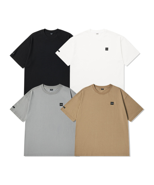 LIFE WORK(ライフワーク)の「共用) ミニ四角ワッペンウォッシング半袖Tシャツ(Tシャツ/カットソー・メンズ・チャコールグレー/ライトグレー/ダークブラウン/アイボリー・SMALL/MEDIUM/LARGE/X-LARGE)」の5枚目の写真