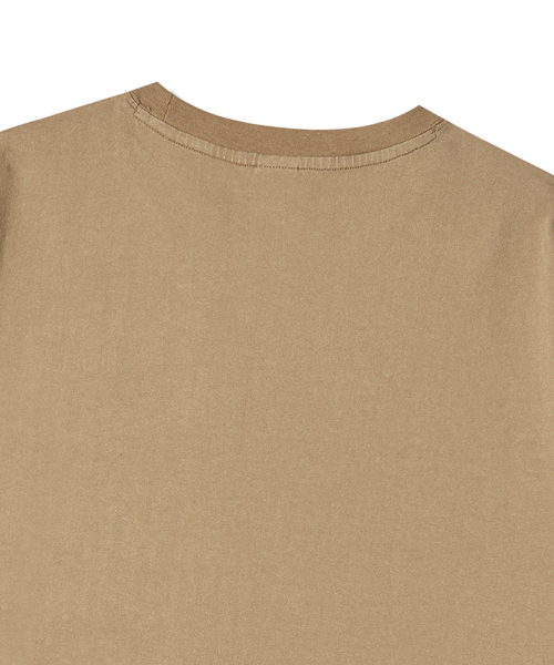 LIFE WORK(ライフワーク)の「共用) ミニ四角ワッペンウォッシング半袖Tシャツ(Tシャツ/カットソー・メンズ・チャコールグレー/ライトグレー/ダークブラウン/アイボリー・SMALL/MEDIUM/LARGE/X-LARGE)」の7枚目の写真
