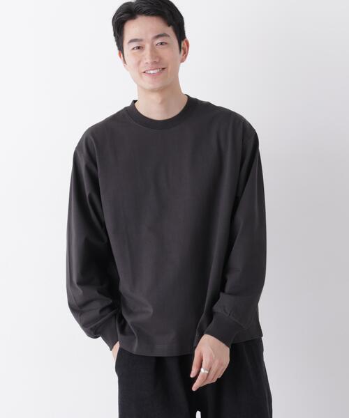 NANO universe（ナノユニバース）の「8ozビッグシルエットTシャツ 長袖（Tシャツ/カットソー・メンズ・ホワイト/パープル/ブラック/ミント・L/M）」の11枚目の写真